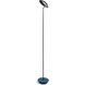 Royyo 45.5 inch 11.00 watt Matte Black with Azure Felt Floor Lamp Portable Light